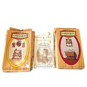 LOT Chrysnbon House Of Miniatures Dollhouse Furniture Kits Chair Partials‎